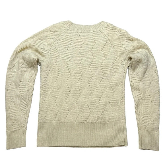 Kendall & Kylie Crew Neck Cream Sweater Medium - Picture 1 of 5